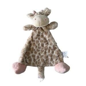 Nat and Jules Giraffe Lovey Security Plush Pink Feet Soft Cuddle Toy Baby